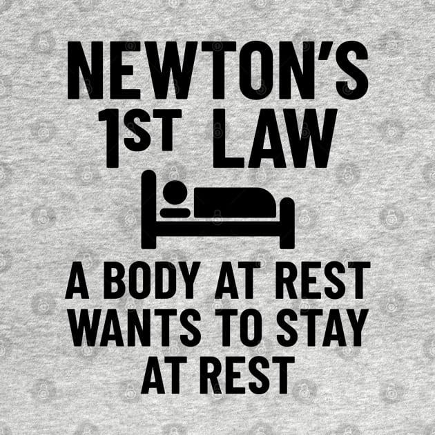 Funny Physics Joke - Newton's First Law by codeclothes